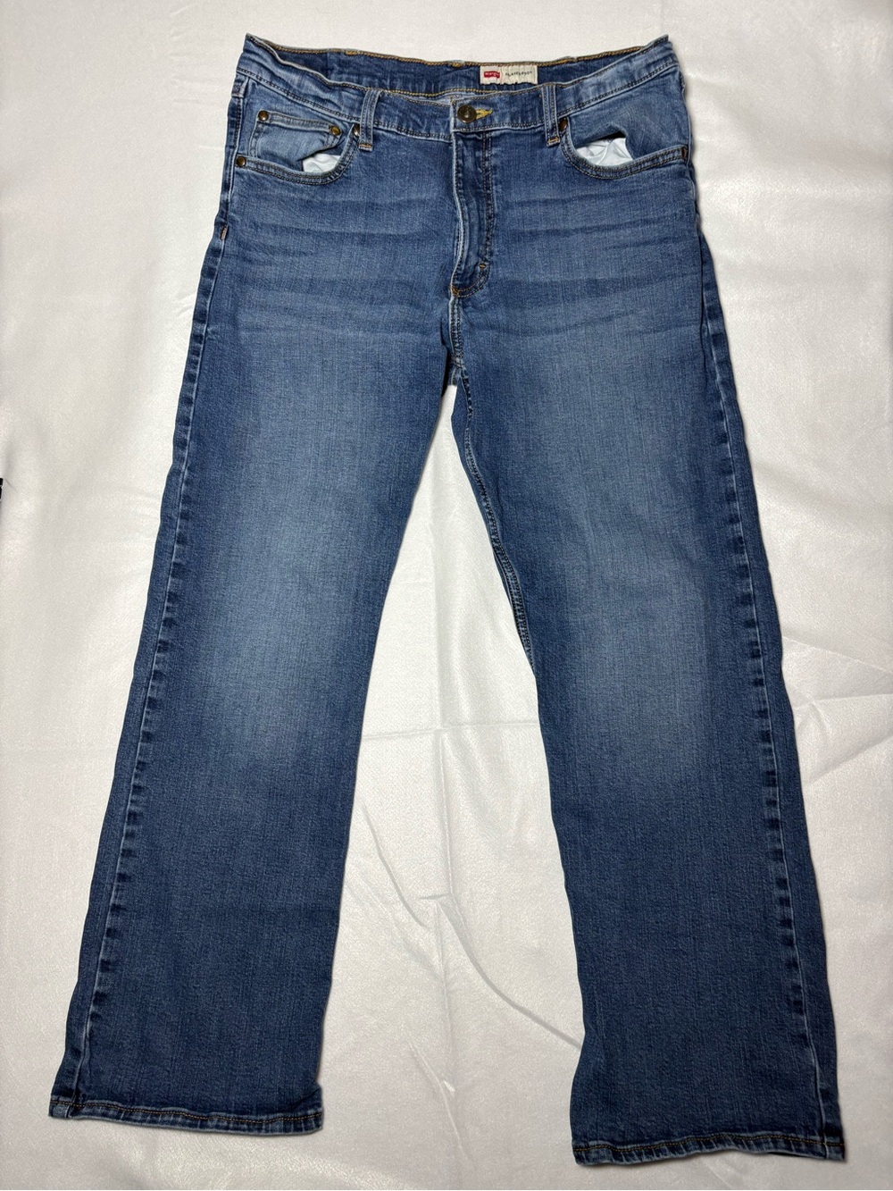 Wrangler Relaxed Boot Men's Blue Bootcut Size 34x30 Jeans